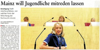 Hier gibts den gesamten Presseartikel als PDF! © Mainzer Rheinzeitung